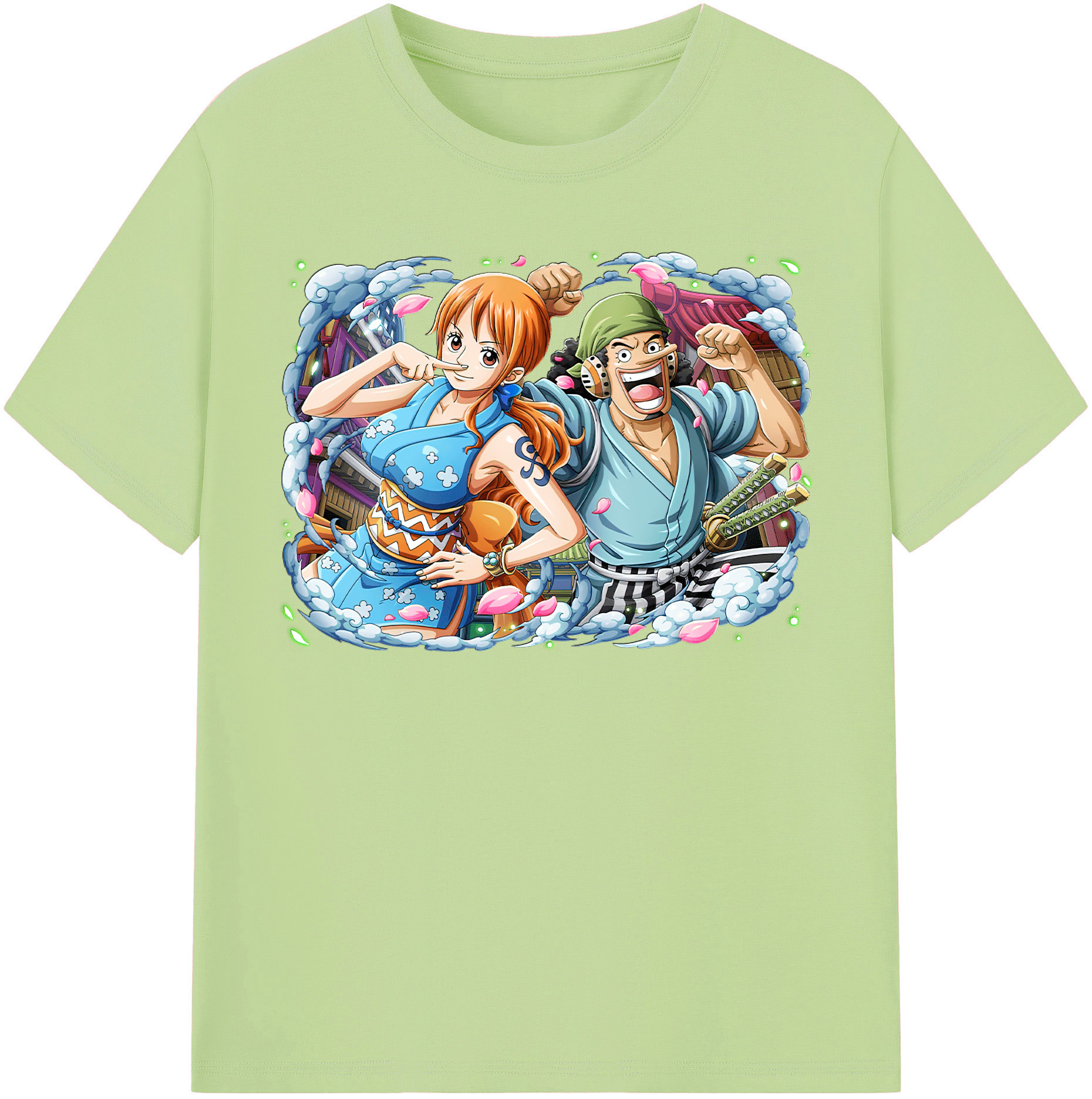 ワンピース ナミ ONE PIECE Nami 綿100％半袖Tシャツ（フロントプリント）